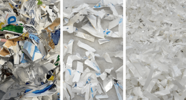 Stadien der Flakes im rPP-Realcycle Projekt